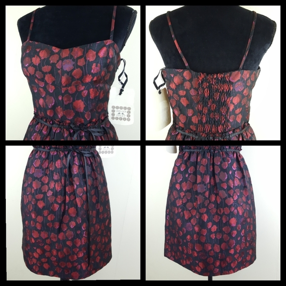 Chelsea & Violet Metallic Sheen Party Dress Sz Med - Picture 2 of 8